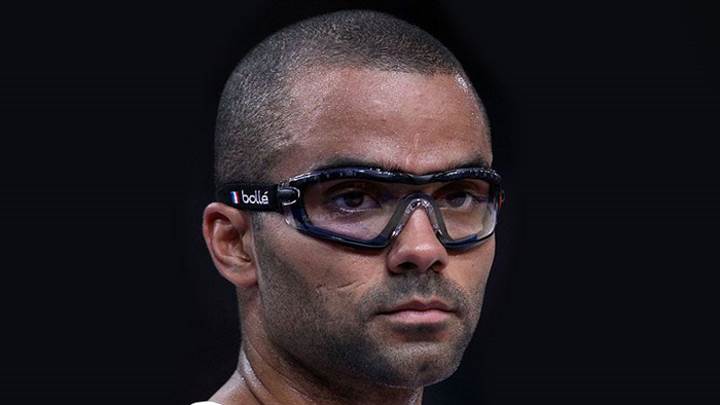 Tony Parker Wearing Basketball Goggles