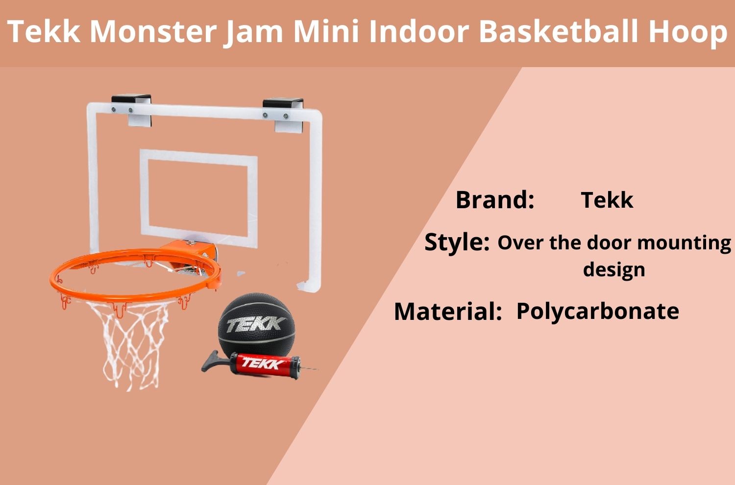 RAMGOAL Wall Mounted Mini Basketball Hoop