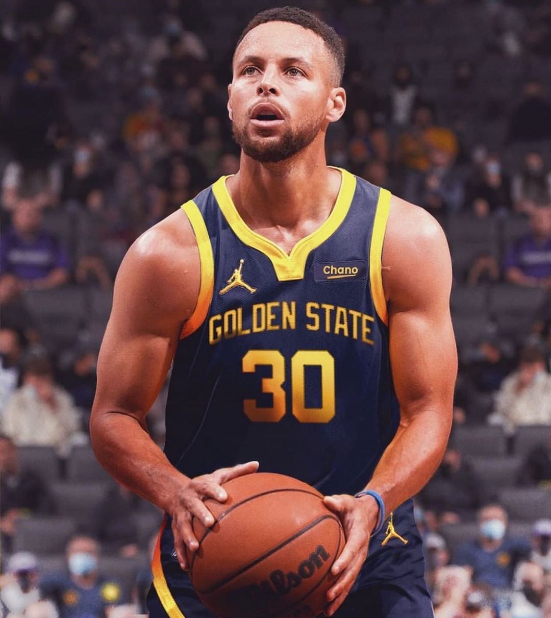 Stephen Curry with Basketball